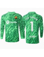Moške Nogometnih dresov Barcelona Ter Stegen #1 Vratar Gostujoči 2024-25 Dolgi rokavi